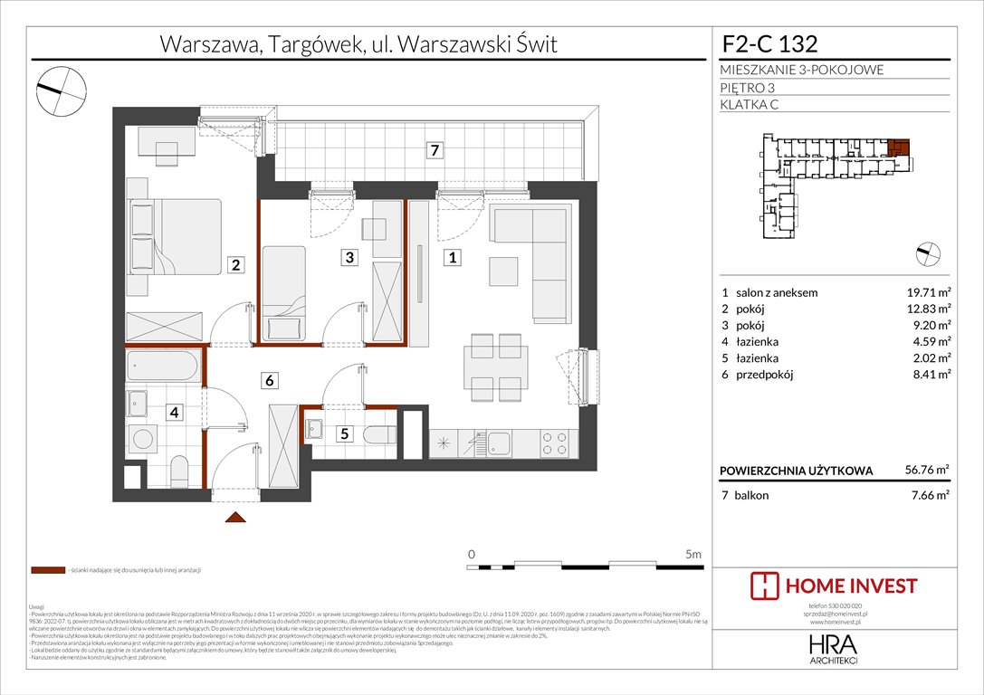 Nowe mieszkanie trzypokojowe Warszawski Świt Etap XIV Warszawa, ul. Warszawski Świt  57m2 Foto 1