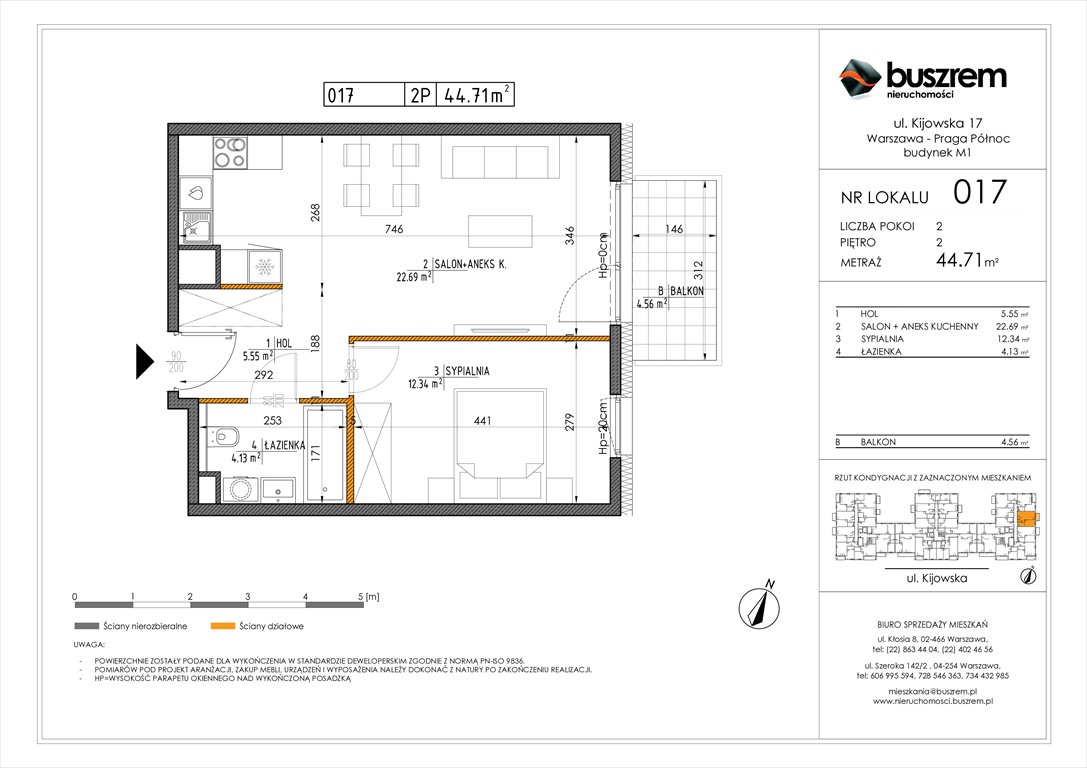 Nowe mieszkanie dwupokojowe Kijowska 17 Warszawa, Praga Północ, Kijowska 17  45m2 Foto 1
