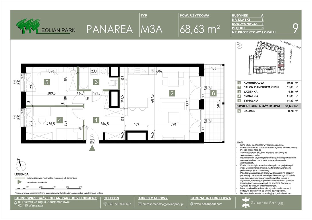 Nowe mieszkanie trzypokojowe PANAREA Warszawa, Ursus, Ryżowa  69m2 Foto 1