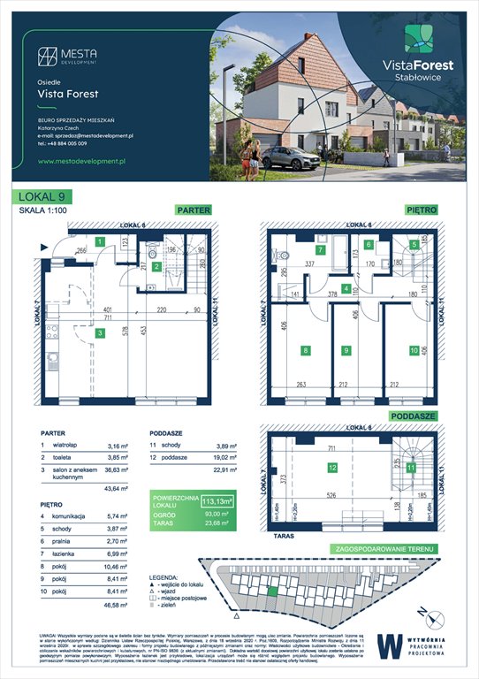 Nowe mieszkanie Vista Forest Wrocław, Fabryczna  113m2 Foto 1