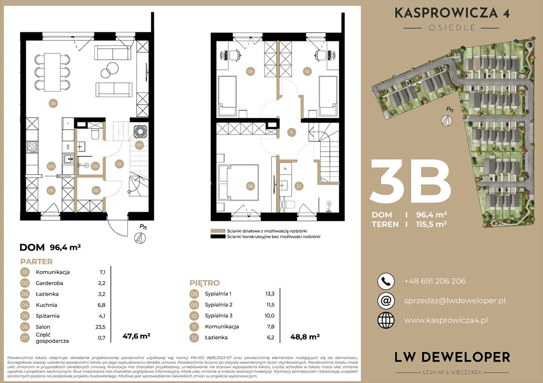 Nowy dom Osiedle Kasprowicza 4 Łódź, Jana Kasprowicza 4  96m2 Foto 1