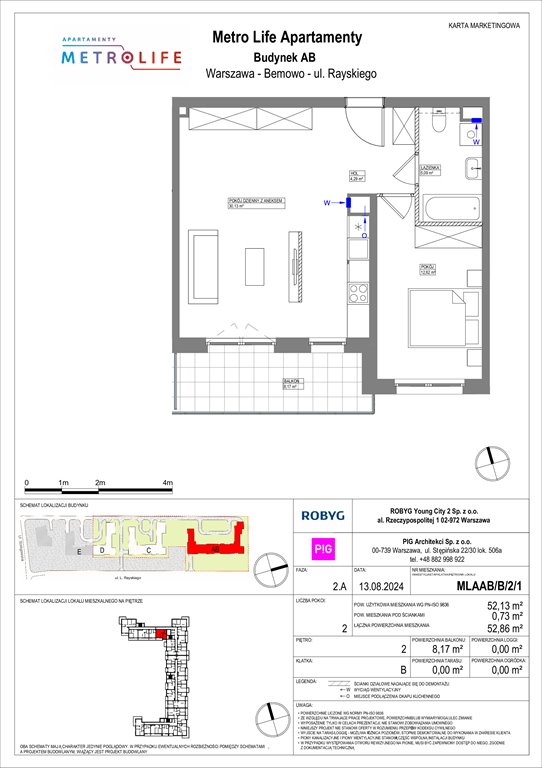 Nowe mieszkanie dwupokojowe Metro Life Apartamenty Warszawa, Bemowo, Rayskiego  52m2 Foto 1