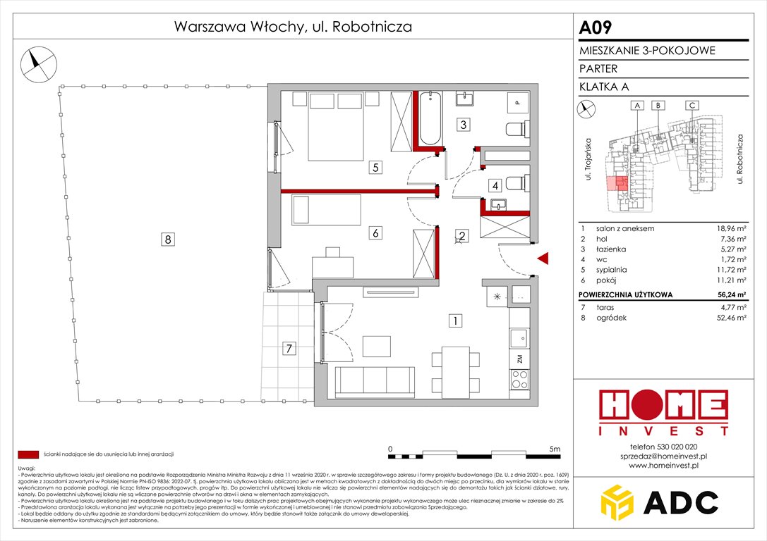 Nowe mieszkanie trzypokojowe Zakątek Włochy Warszawa, Włochy, ul. Robotnicza 11/13  56m2 Foto 1