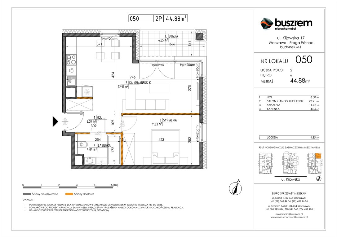 Nowe mieszkanie dwupokojowe Kijowska 17 Warszawa, Praga Północ, Kijowska 17  45m2 Foto 1