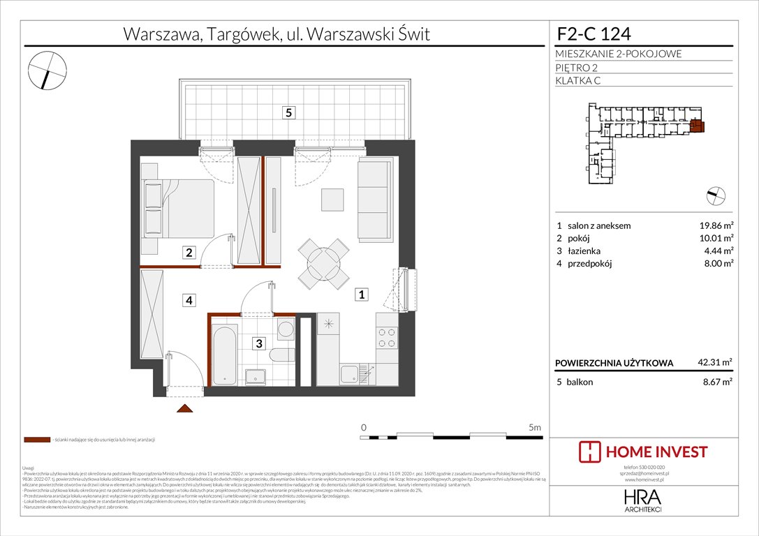 Nowe mieszkanie dwupokojowe Warszawski Świt Etap XIV Warszawa, ul. Warszawski Świt  42m2 Foto 1