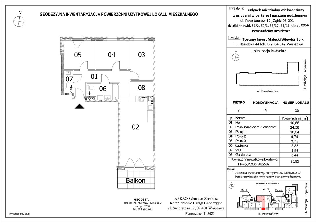 Nowe mieszkanie czteropokojowe  Powstańców Residence Ząbki, Powstańców 19  76m2 Foto 1