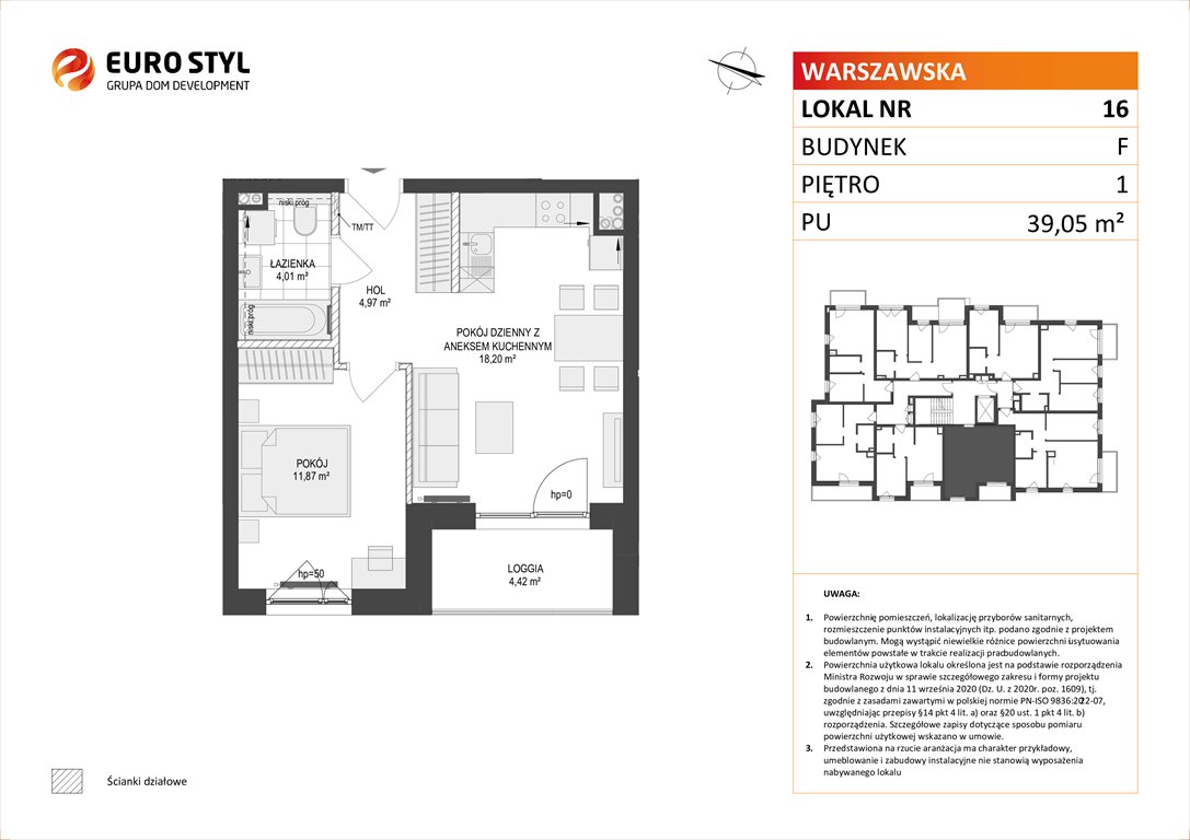 Nowe mieszkanie dwupokojowe OSIEDLE WARSZAWSKA Gdańsk, Warszawska  39m2 Foto 1