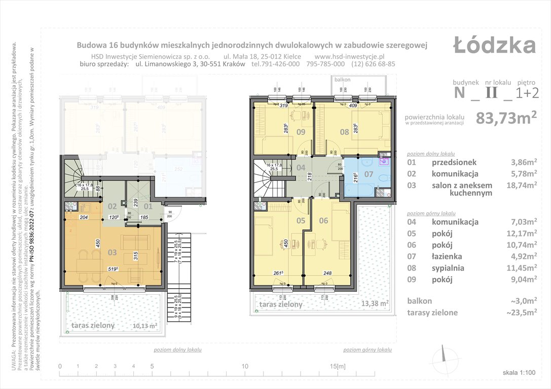 Nowe mieszkanie Łódzka Kraków, Łódzka  84m2 Foto 1