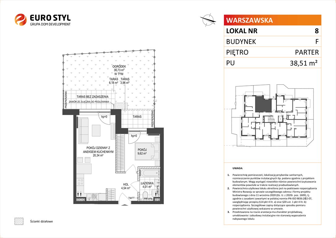 Nowe mieszkanie dwupokojowe OSIEDLE WARSZAWSKA Gdańsk, Warszawska  39m2 Foto 1