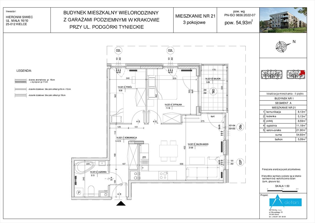 Nowe mieszkanie trzypokojowe Podgórki Tynieckie Kraków, Dębniki, Podgórki Tynieckie  55m2 Foto 1