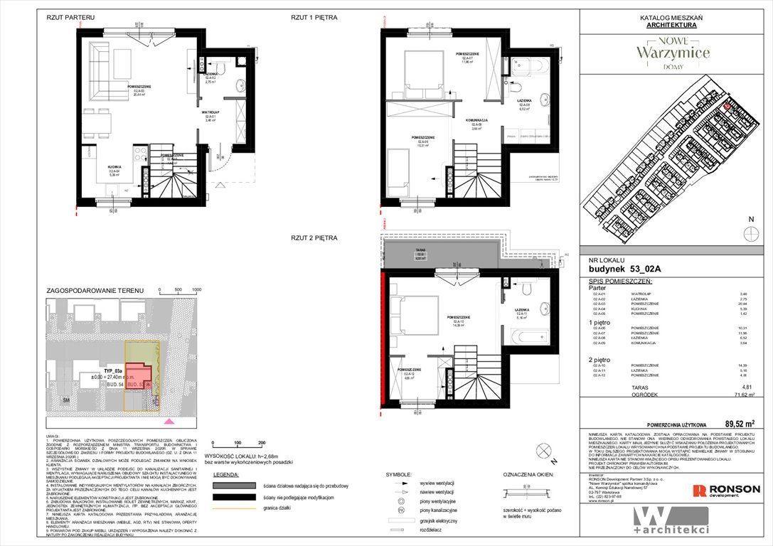 Nowe mieszkanie czteropokojowe  Nowe Warzymice Rajkowo, Spacerowa 14/2  90m2 Foto 1