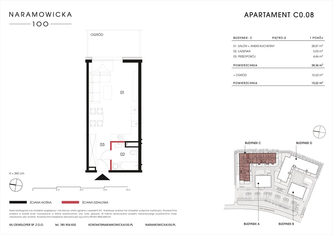 Nowa kawalerka NARAMOWICKA 100 Poznań, Winogrady, Naramowicka 100  38m2 Foto 1