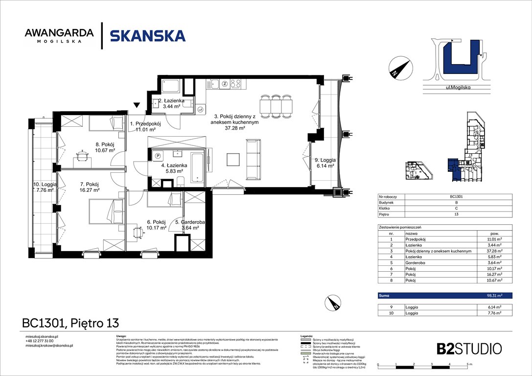 Nowe mieszkanie czteropokojowe  Awangarda Mogilska Kraków, Prądnik Czerwony, Mogilska 126  98m2 Foto 1