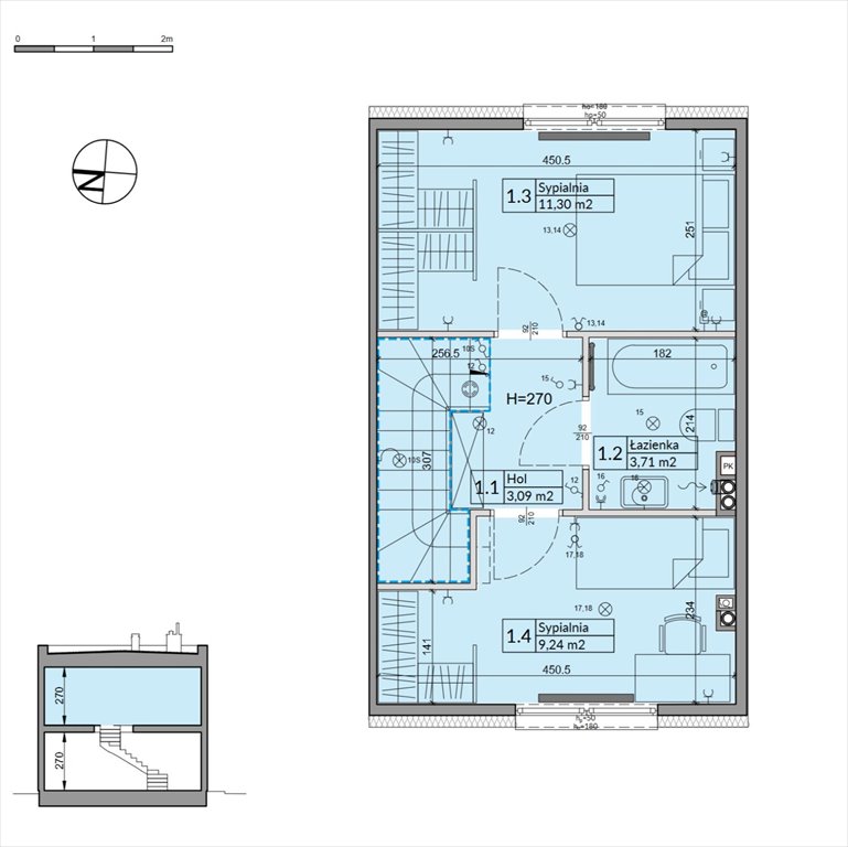 Nowy dom Osiedle Stokrotki Boryszew, Nadziei  62m2 Foto 1
