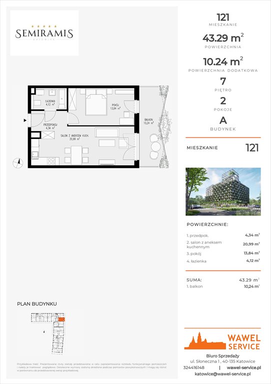 mieszkanie na sprzedaż 43m2 mieszkanie Katowice, Bogucice - Dąbrówka Mała, Wiertnicza 32