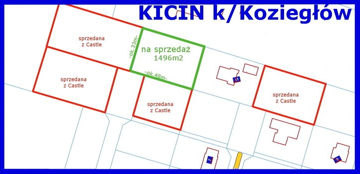 Działka budowlana na sprzedaż Kicin, Nagietkowa 1 496m2 Foto 2