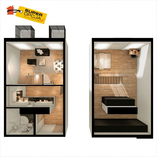 Mieszkanie dwupokojowe na sprzedaż Kraków, Podgórze Duchackie 68m2 Foto 2