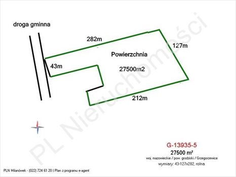 Działka rolna na sprzedaż Grzegorzewice 27 500m2 Foto 2