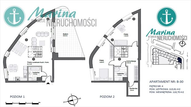 Mieszkanie trzypokojowe na sprzedaż Gdynia, ŚRÓDMIEŚCIE, WASZYNGTONA 106m2 Foto 4