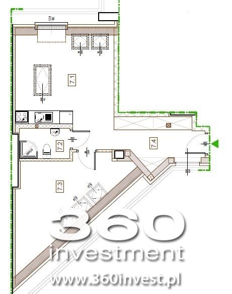 Mieszkanie dwupokojowe na sprzedaż Szczecin, Śródmieście-Centrum, Bolesława Śmiałego 52m2 Foto 7