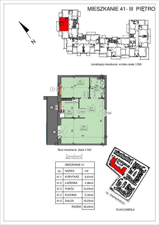 Mieszkanie dwupokojowe na sprzedaż Grudziądz 48m2 Foto 2
