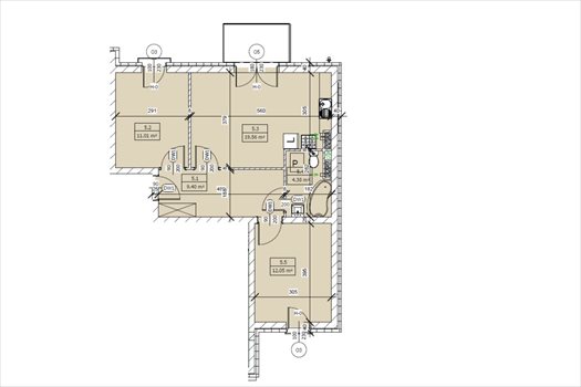 Mieszkanie trzypokojowe na sprzedaż Grudziądz 56m2 Foto 2