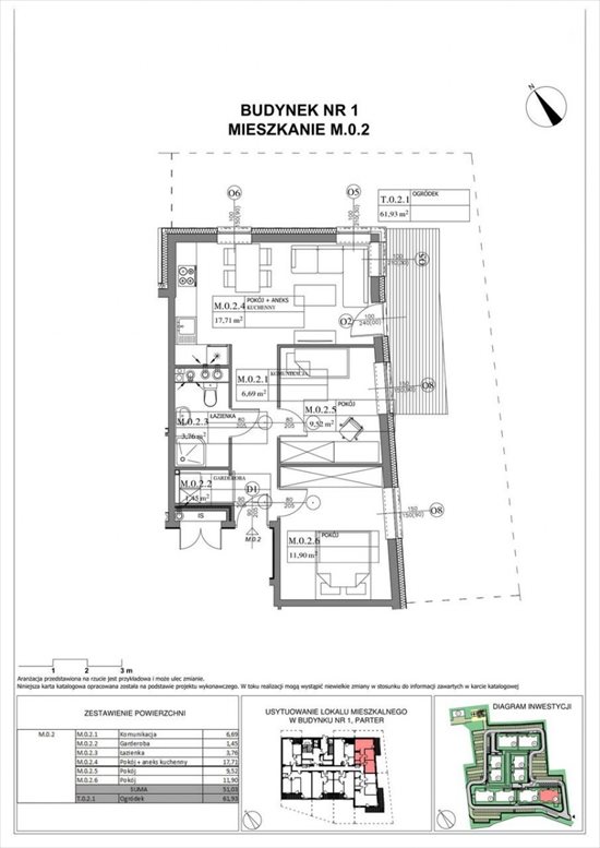 Mieszkanie trzypokojowe na sprzedaż Skórzewo, Poznańska 51m2 Foto 4