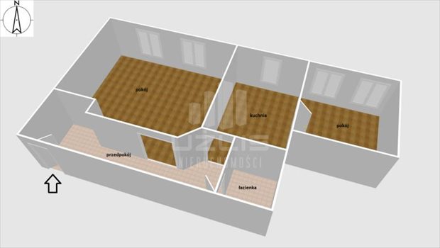 Mieszkanie dwupokojowe na sprzedaż Starogard Gdański, Gimnazjalna 60m2 Foto 2