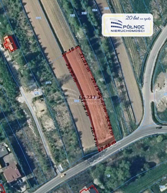 Działka budowlana na sprzedaż Kraków, Tonie 1 606m2 Foto 6