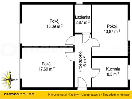 Mieszkanie trzypokojowe na sprzedaż Działdowo, Działdowo, Jagiełły 67m2 Foto 7