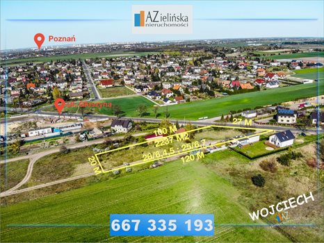 Działka budowlana na sprzedaż Poznań, Głuszyna 2 237m2 Foto 2