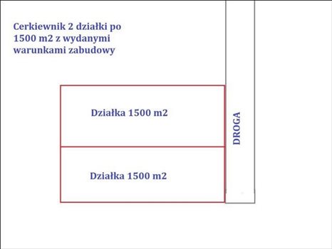 Działka budowlana na sprzedaż Cerkiewnik, Wieś, Cerkiewnik 1 500m2 Foto 1