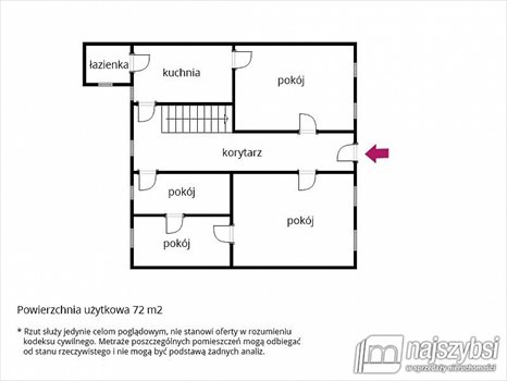 Mieszkanie czteropokojowe na sprzedaż Pyrzyce, Śródmieście 72m2 Foto 10