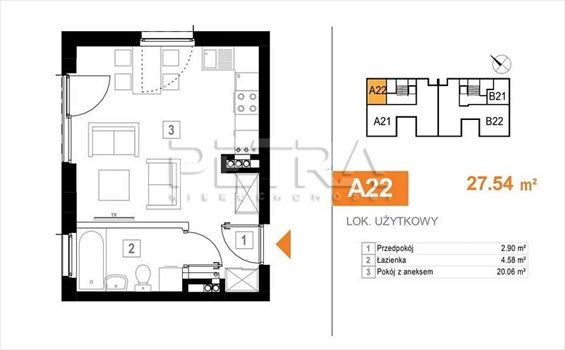 Kawalerka na sprzedaż Józefosław, Słoneczny Sad 28m2 Foto 3