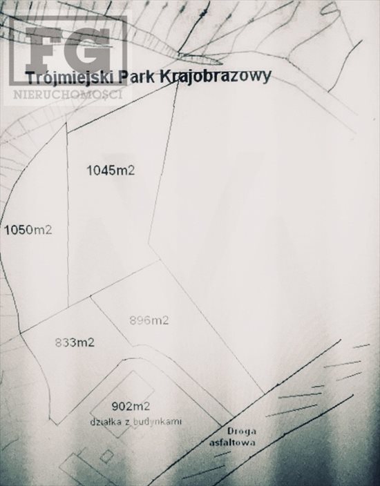 Działka budowlana na sprzedaż Gdańsk, Matemblewo, Potokowa 896m2 Foto 2