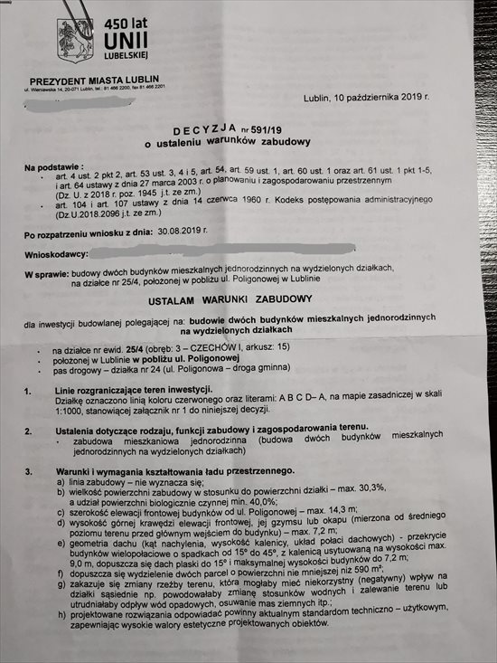 Działka budowlana na sprzedaż Lublin, Czechów, Poligonowa 600m2 Foto 7