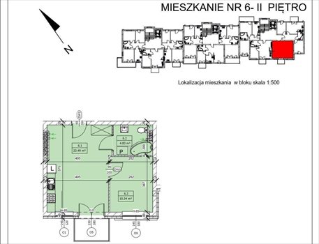 Mieszkanie dwupokojowe na sprzedaż Grudziądz 49m2 Foto 4
