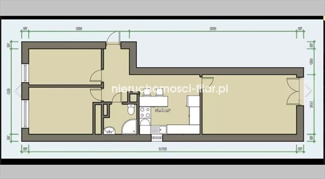 Mieszkanie trzypokojowe na sprzedaż Bydgoszcz, Bielawy 45m2 Foto 8