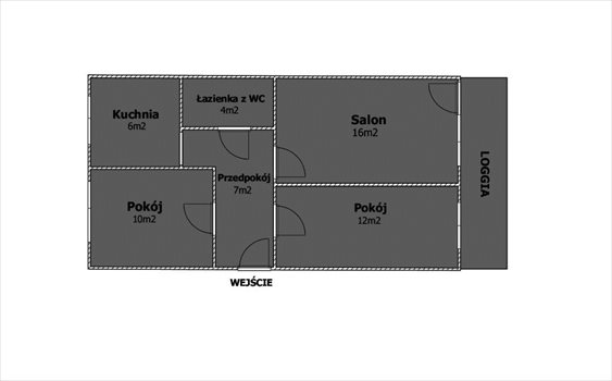 Mieszkanie trzypokojowe na sprzedaż Grudziądz 54m2 Foto 7