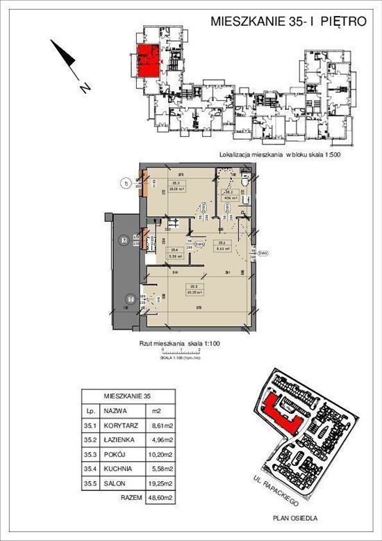 Mieszkanie dwupokojowe na sprzedaż Grudziądz 49m2 Foto 1
