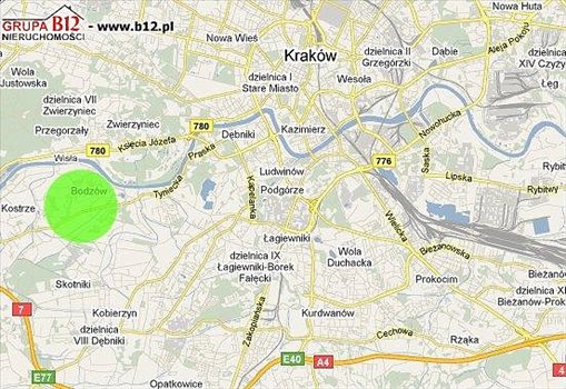 Działka budowlana na sprzedaż Krakow, Bodzów, Tyniecka 831m2 Foto 1