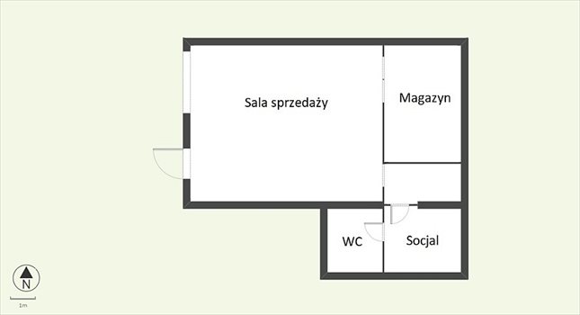 Lokal użytkowy na sprzedaż Szczecin, Śródmieście-Centrum, CZESŁAWA 33m2 Foto 3