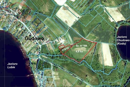 Działka inna na sprzedaż Gudowo, Jezioro, Las, Przystanek autobusowy, Tereny rekrea 56 892m2 Foto 3