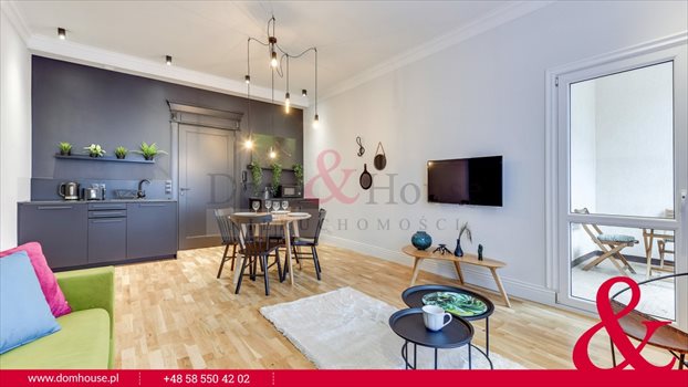 Mieszkanie dwupokojowe na wynajem Sopot, Dolny, Grunwaldzka 46m2 Foto 2