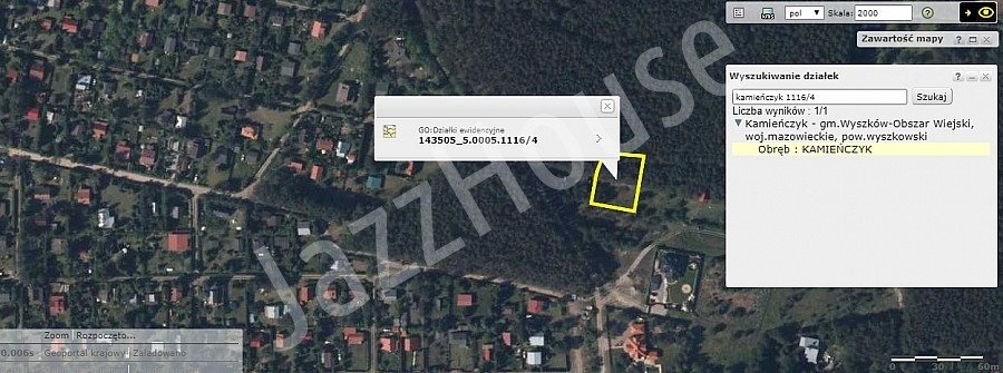 Działka budowlana na sprzedaż Kamieńczyk, Kamieńczyk, Grzybowa 1 014m2 Foto 1
