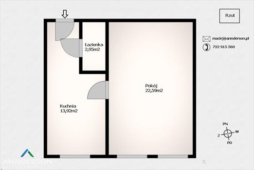 Kawalerka na sprzedaż Kraków, Stare Miasto, Topolowa 40m2 Foto 11