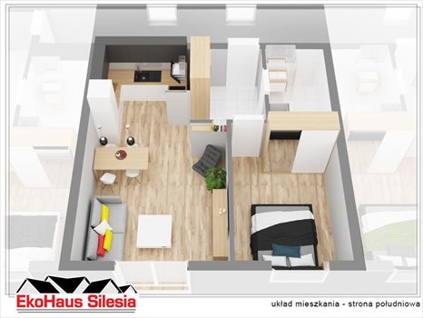 Mieszkanie dwupokojowe na sprzedaż Gliwice, Stare Gliwice, Kasprzaka 4 482m2 Foto 2