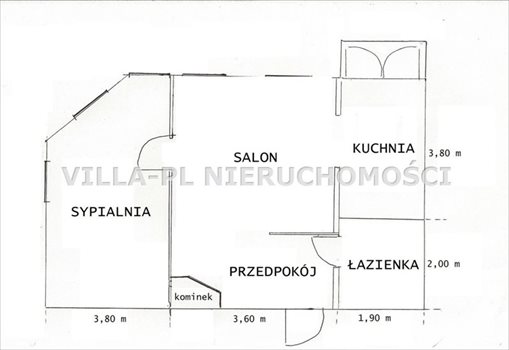 Mieszkanie dwupokojowe na sprzedaż Łęczyca 55m2 Foto 12