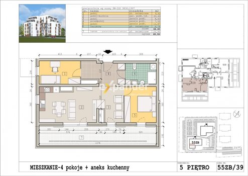 Mieszkanie trzypokojowe na sprzedaż Rzeszów, Zalesie 65m2 Foto 2