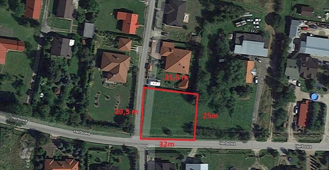 Działka budowlana na sprzedaż Rzeszów, Budziwój, Herbowa 840m2 Foto 1